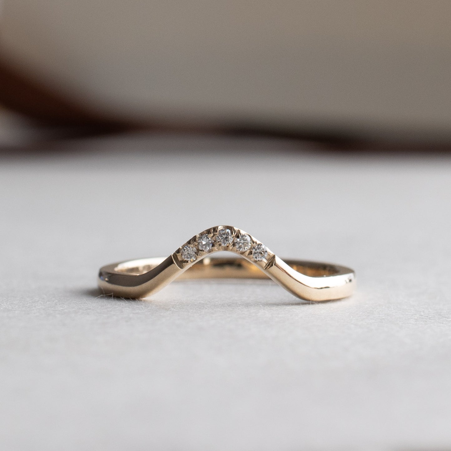 14K Diamond Ring Guard