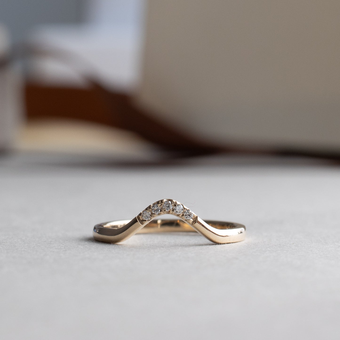 14K Diamond Ring Guard
