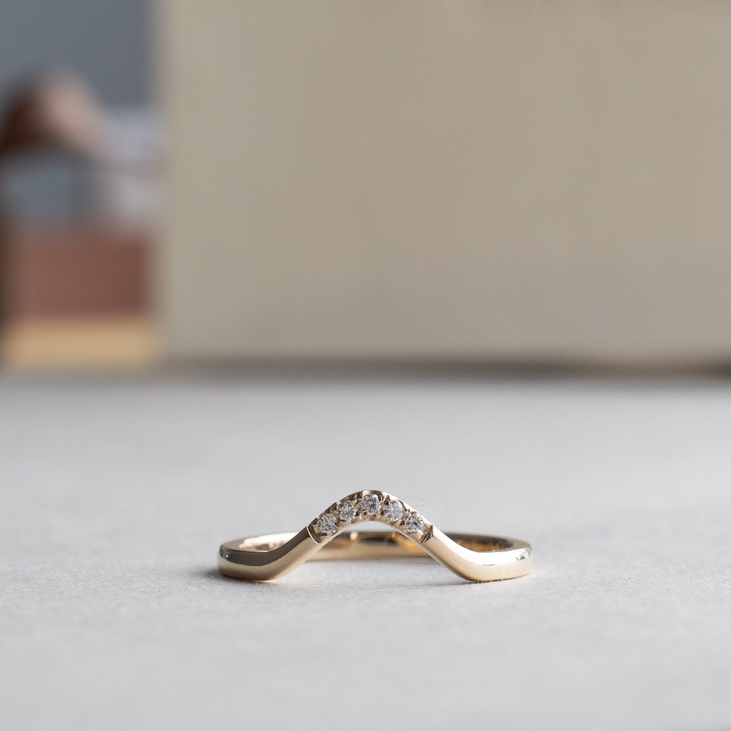14K Diamond Ring Guard