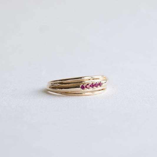 14k Ruby Cocktail Ring