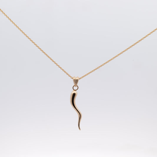 14K Cornicello Italian Horn Necklace