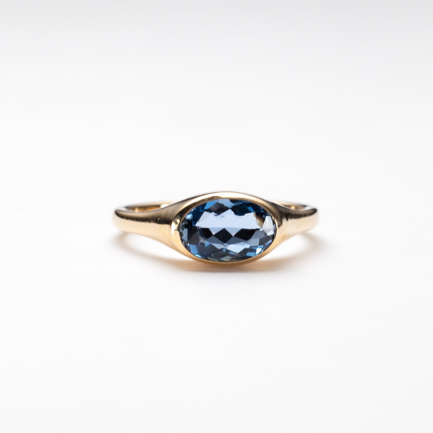 14K Aquamarine Ring