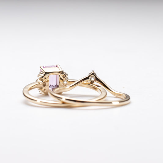14K Pink Sapphire Set
