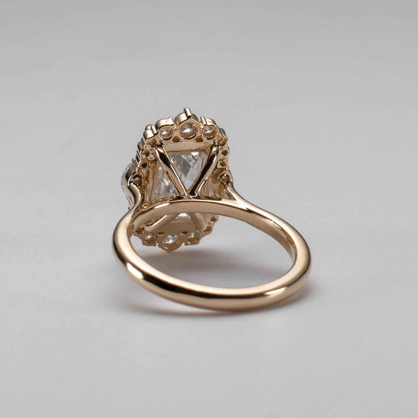 14K 3.01 Carat Lab Diamond Engagement Ring