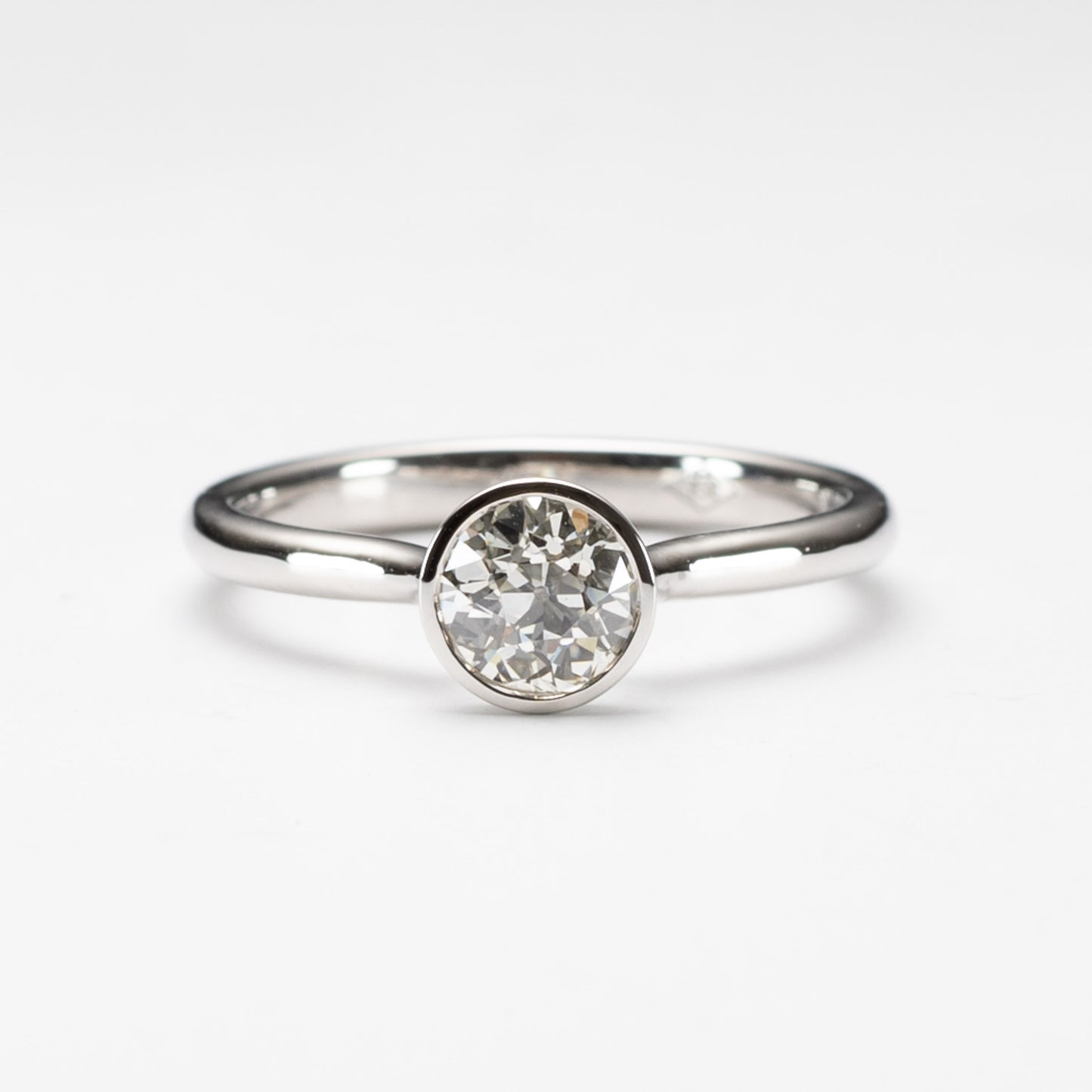 GIA Platinum 0.70 Carat Engagement Ring