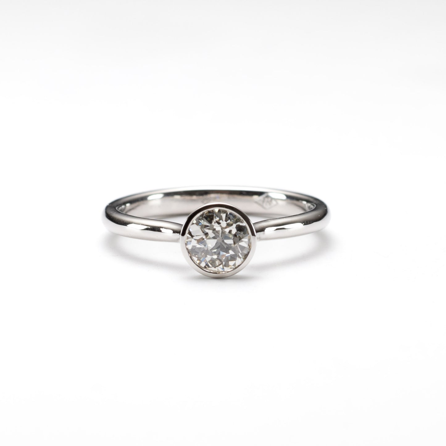 GIA Platinum 0.70 Carat Engagement Ring