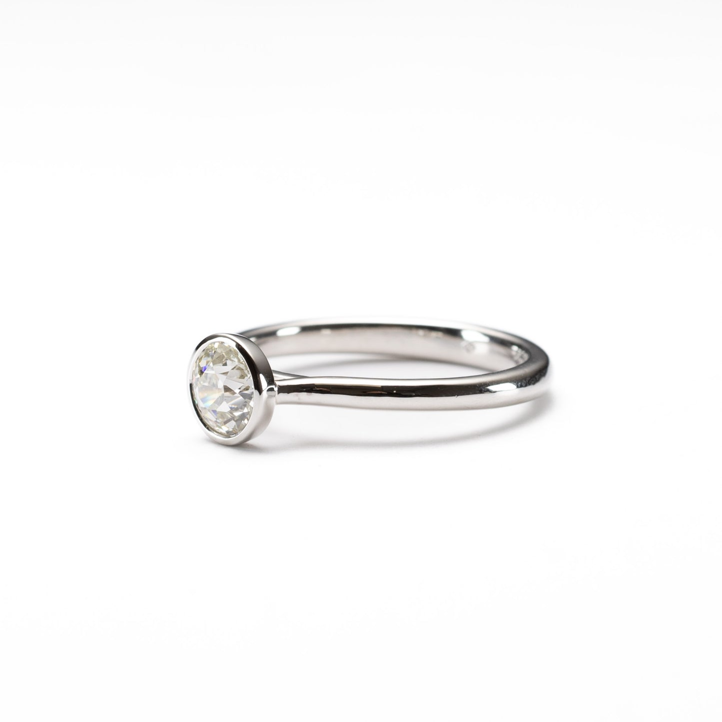 GIA Platinum 0.70 Carat Engagement Ring