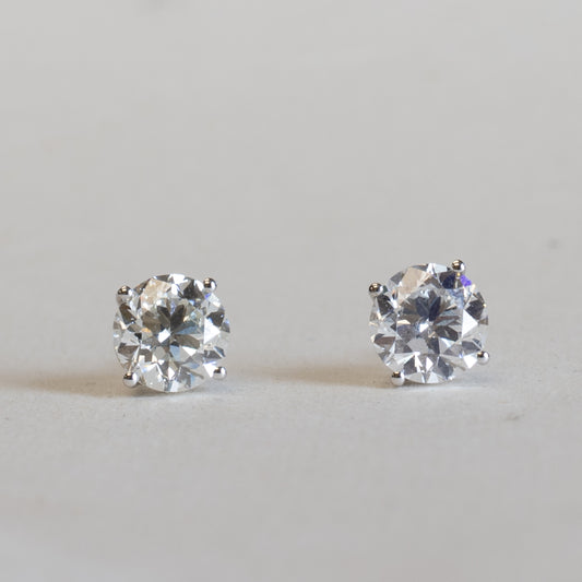 14K 4 CTTW Diamond Studs