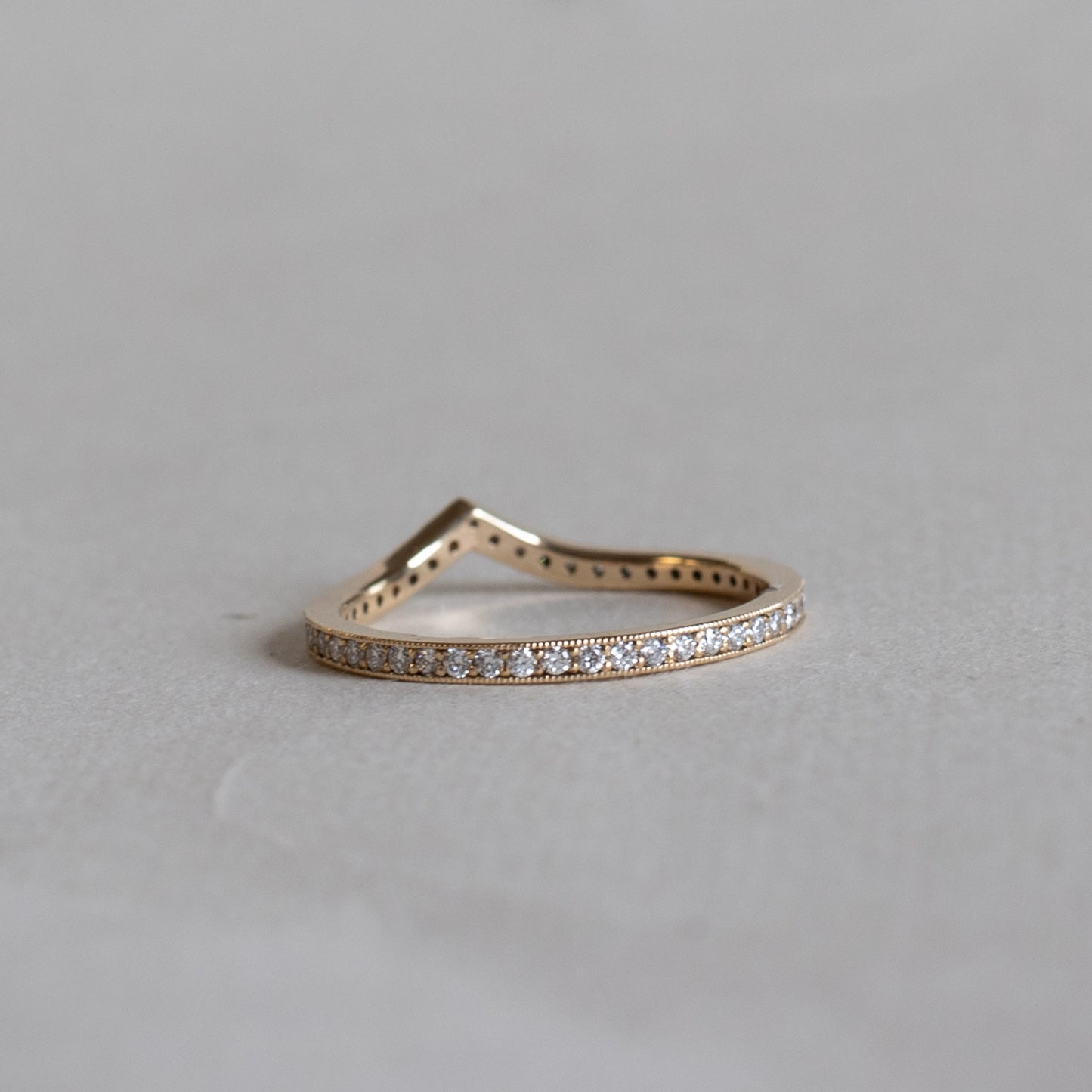 14K Gold Diamond Ring Guard