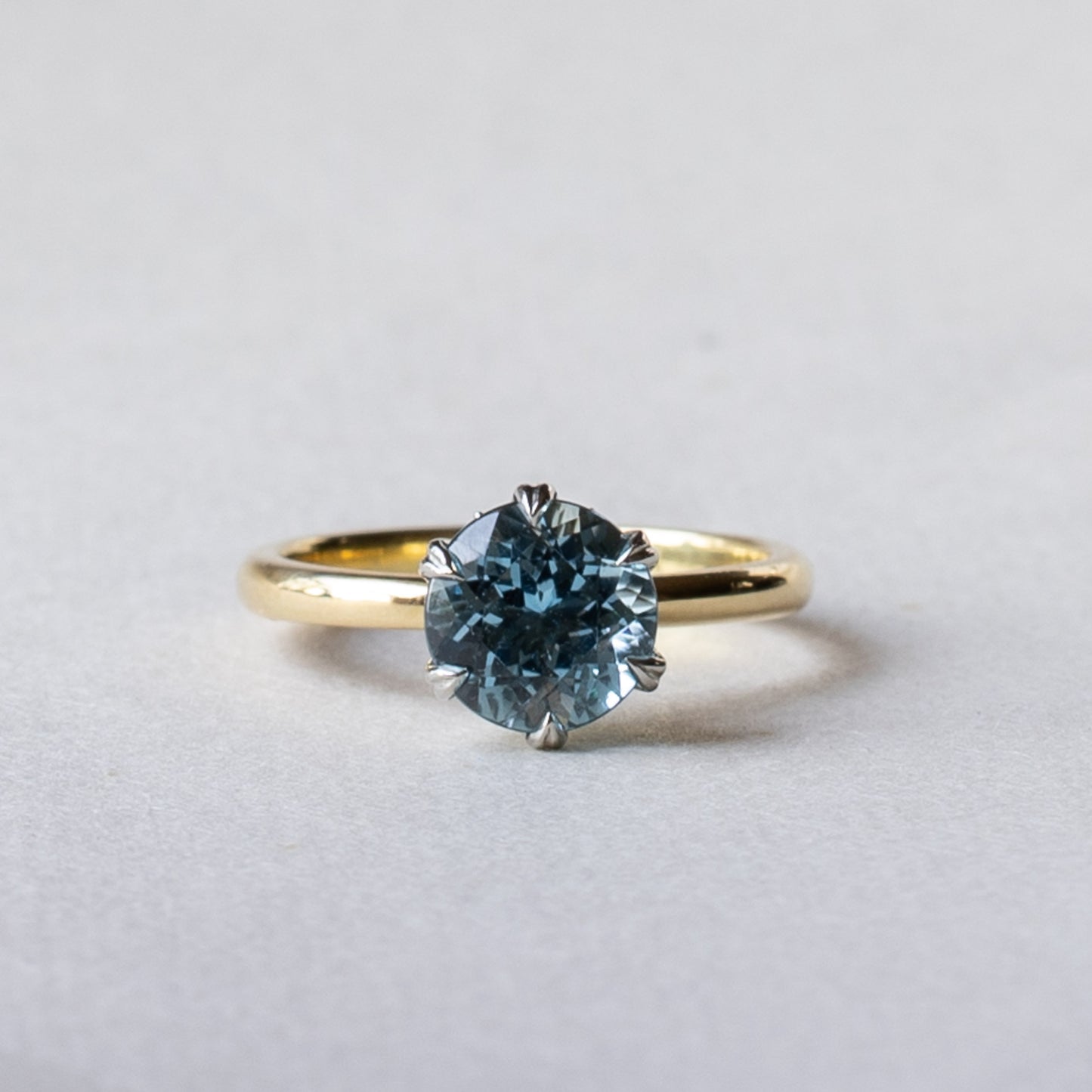 14K Aquamarine Engagement Ring