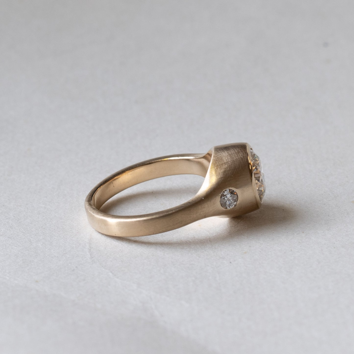 14K 2 Carat Trio Lab Diamond Ring