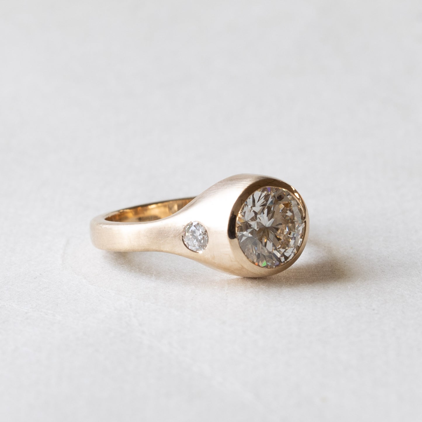 14K 2 Carat Trio Lab Diamond Ring