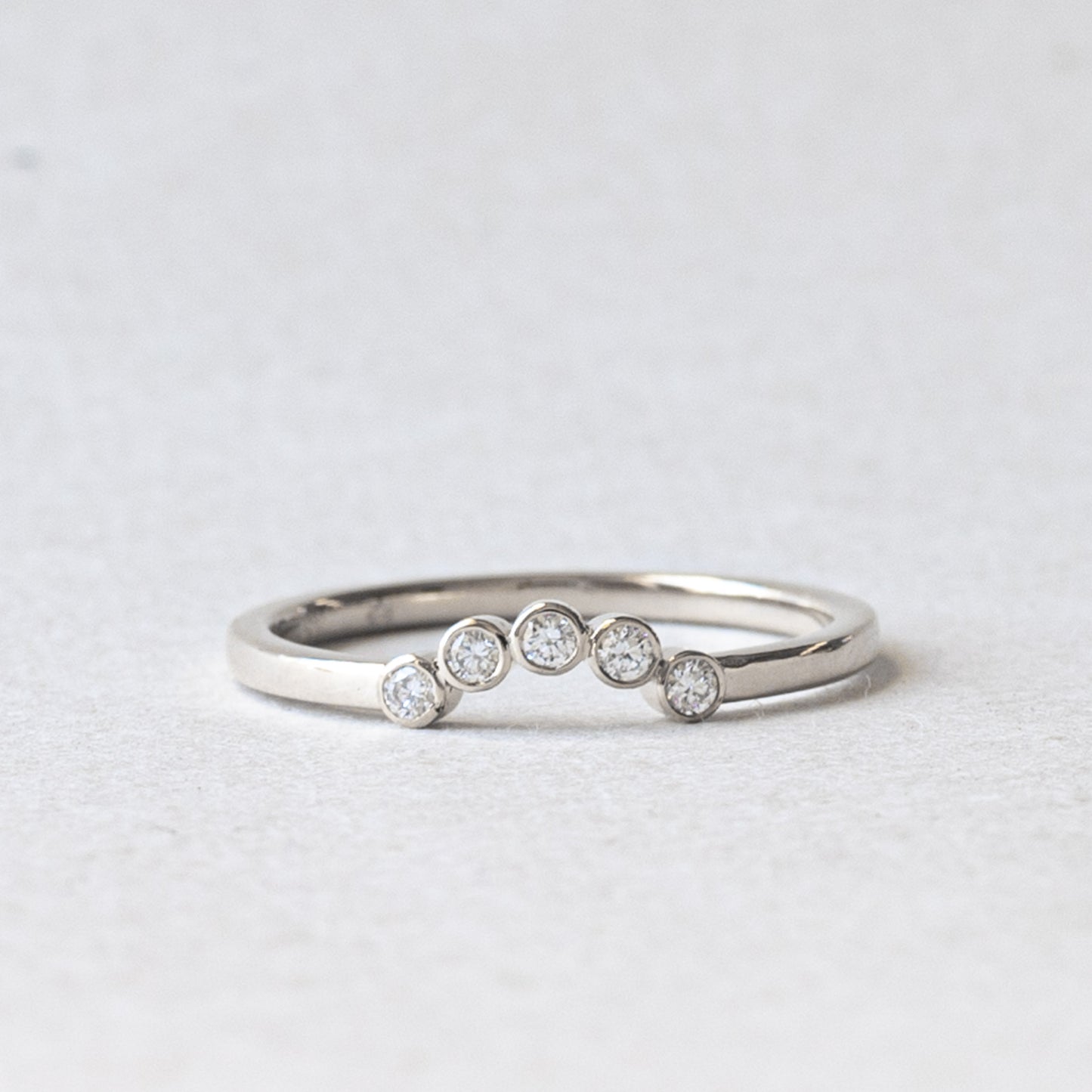 14K Lab Diamond Bezel Ring Guard