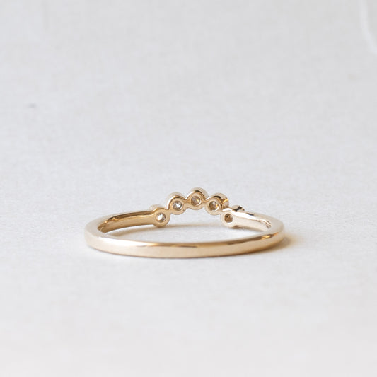 14K Lab Diamond Bezel Ring Guard