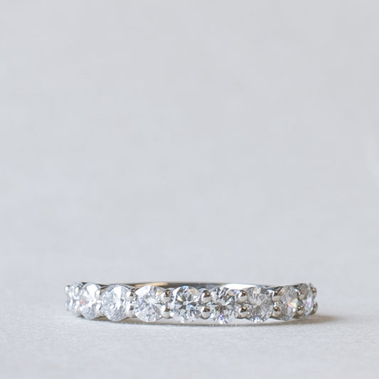 Platinum 2.75mm Round Anniversary Lab Diamond Band