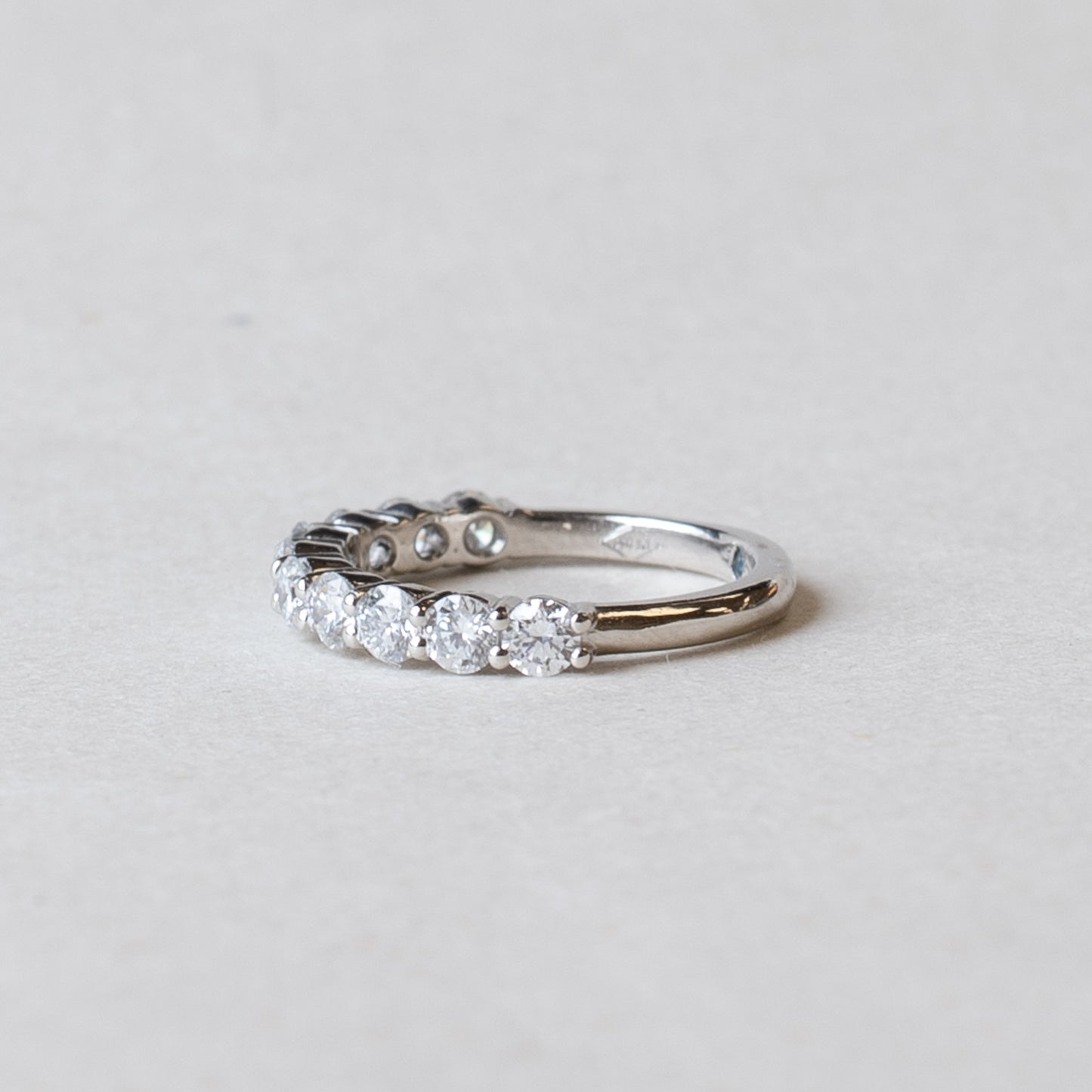 Platinum 2.75mm Round Anniversary Lab Diamond Band