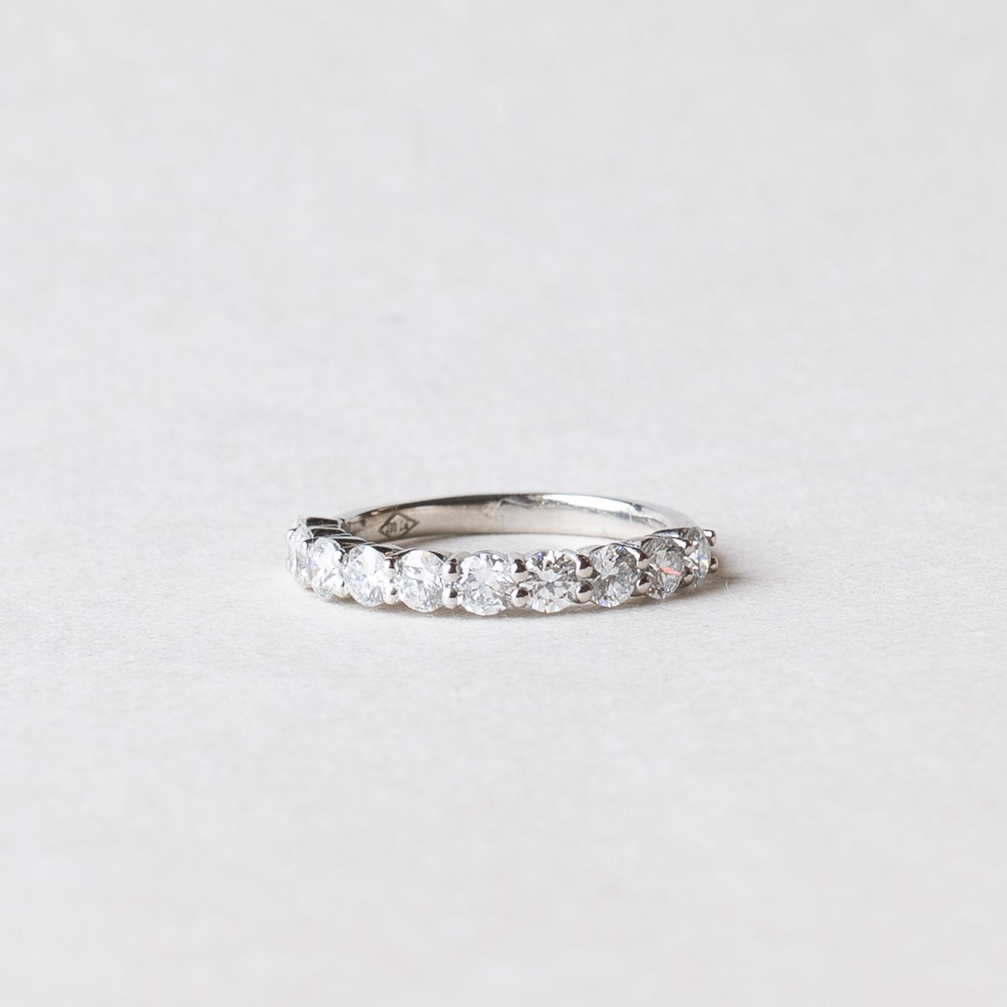 Platinum 2.75mm Round Anniversary Lab Diamond Band