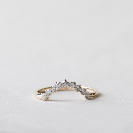 14K Lab Diamond Ring Guard