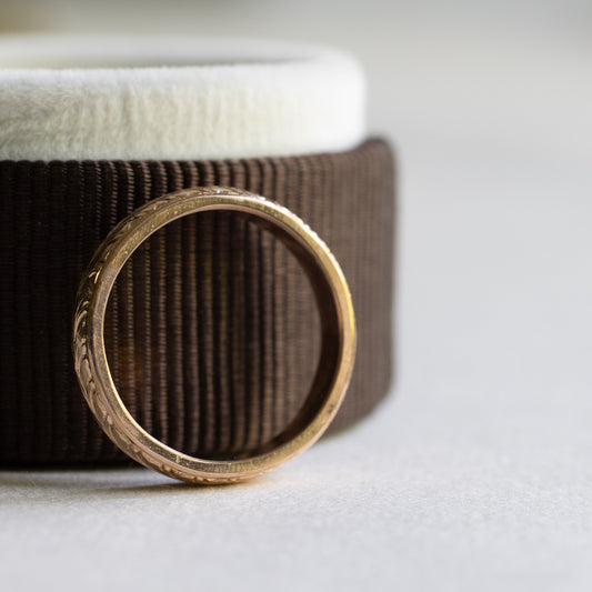 14K Rose Gold Band Size 6