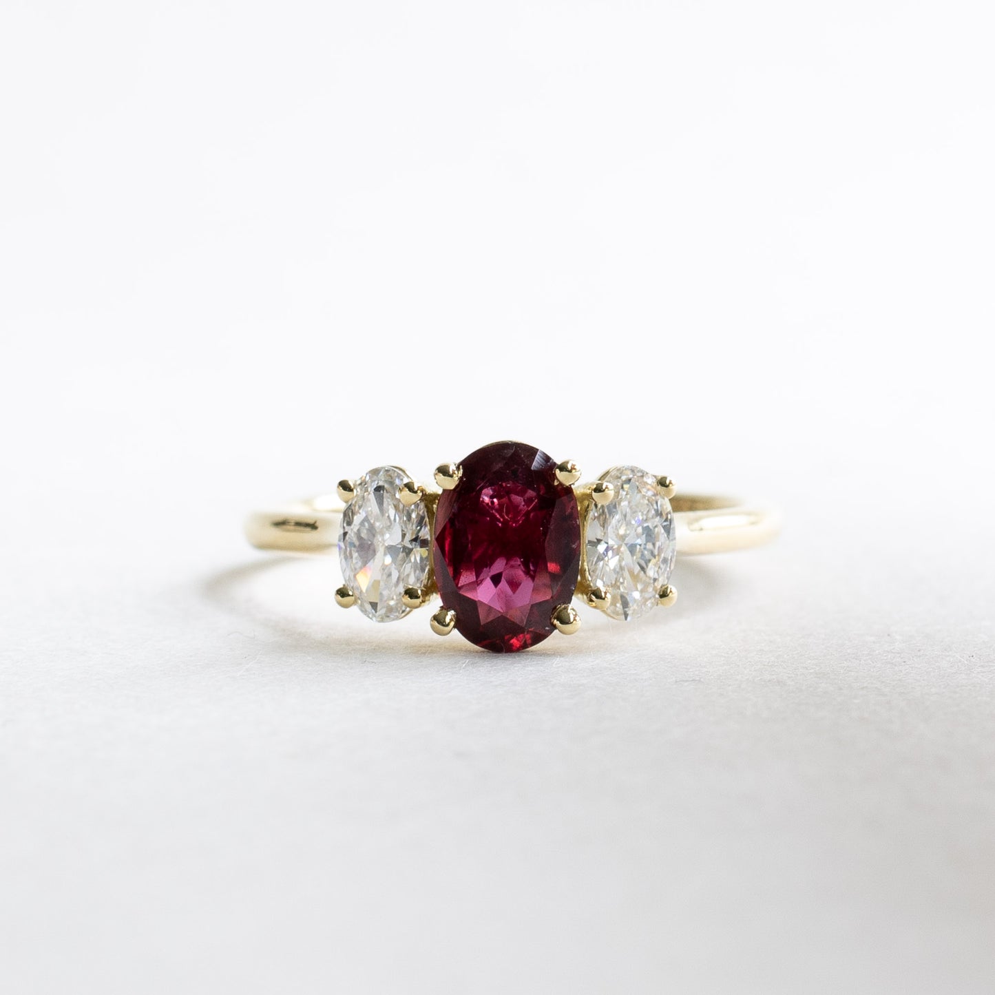 18K Certified 0.88 CT Ruby Diamond Ring