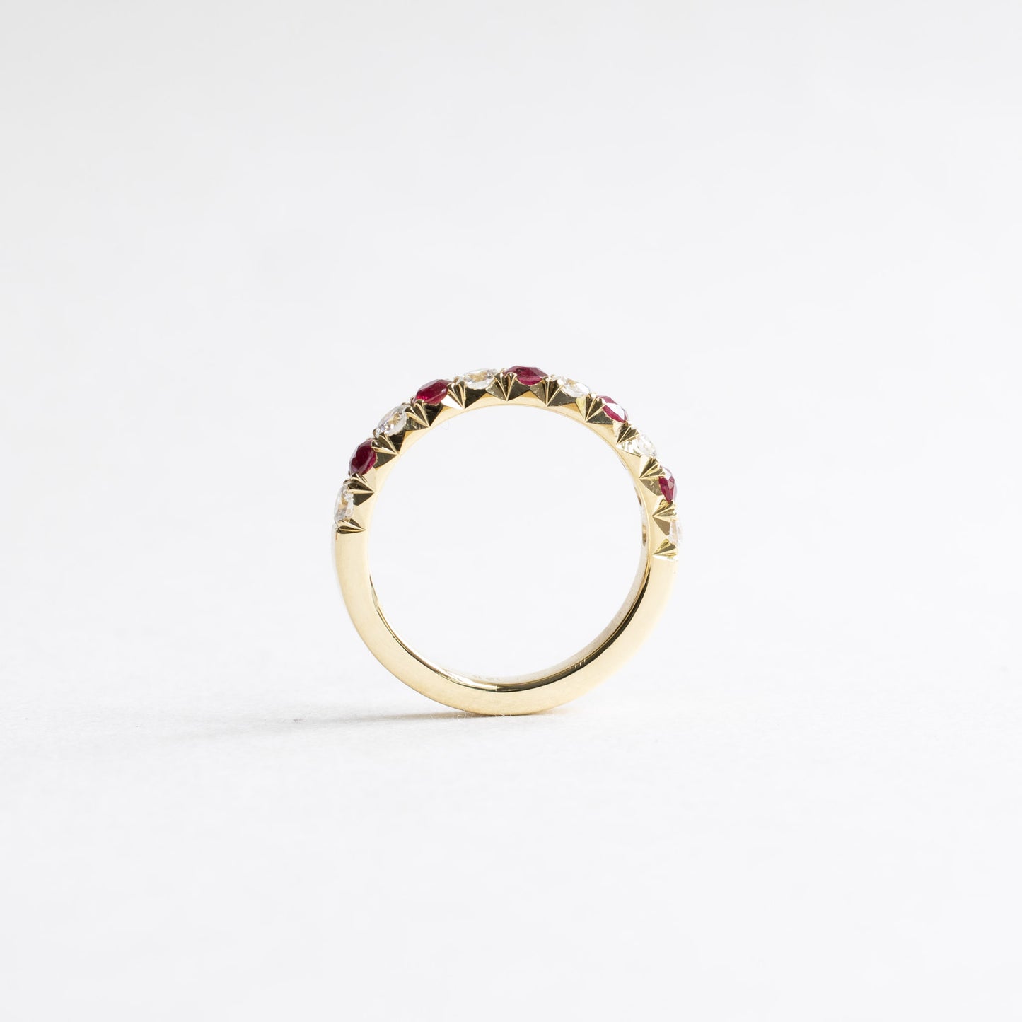 18k Diamond & Ruby Anniversary Band