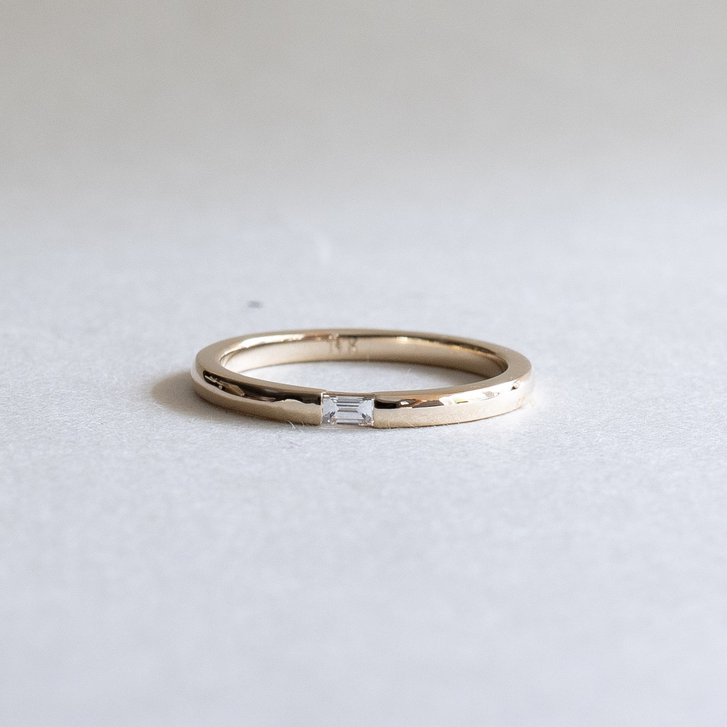14K Baguette Diamond Band