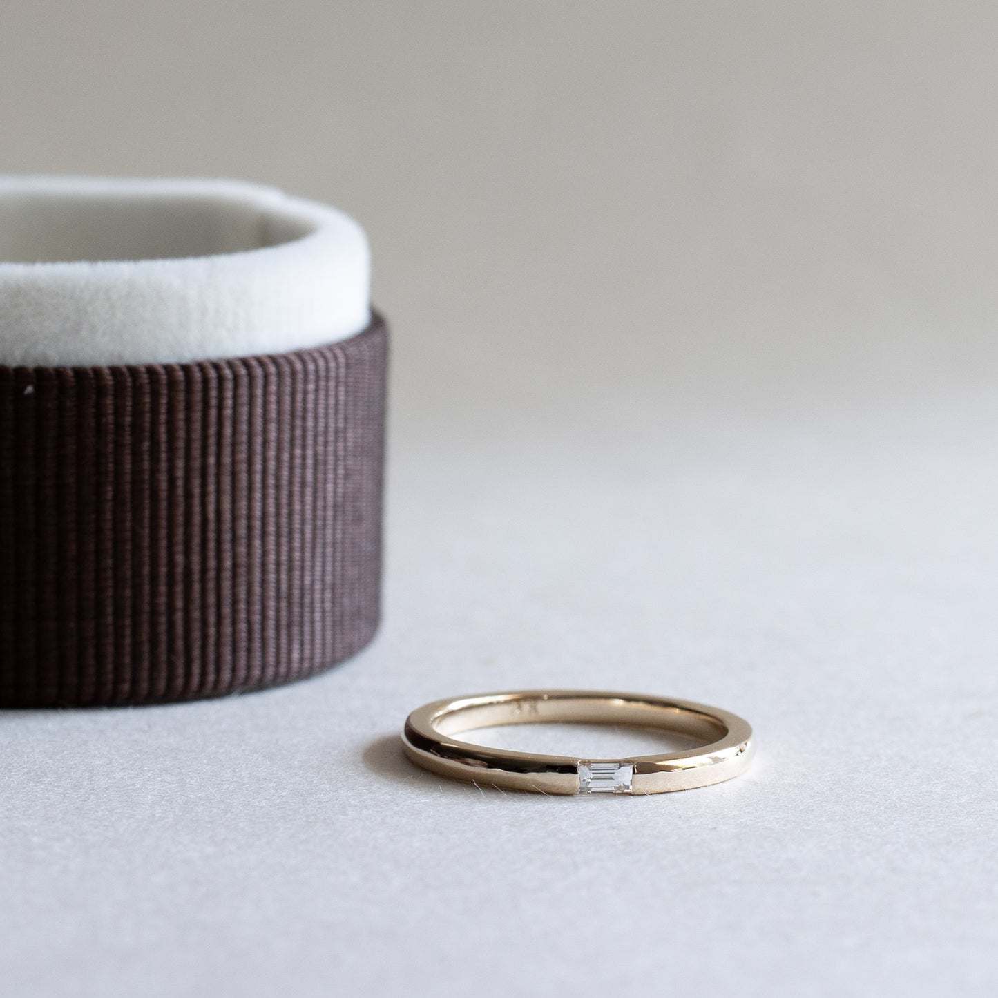 14K Baguette Diamond Band