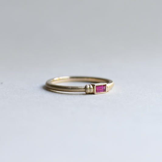Baguettte Ruby Ring