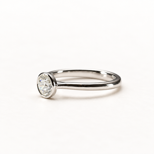 GIA Platinum 0.70 Carat Engagement Ring