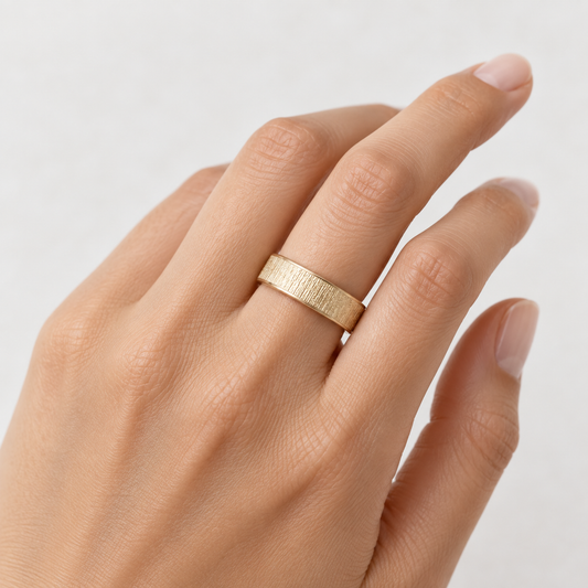 14K Yellow Gold 6mm Wedding Band