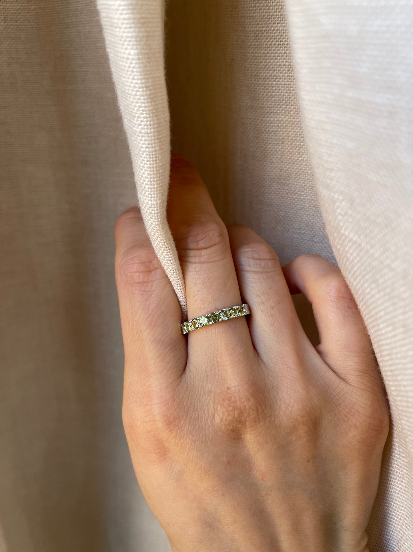 14K Australian Sapphire Anniversary Band