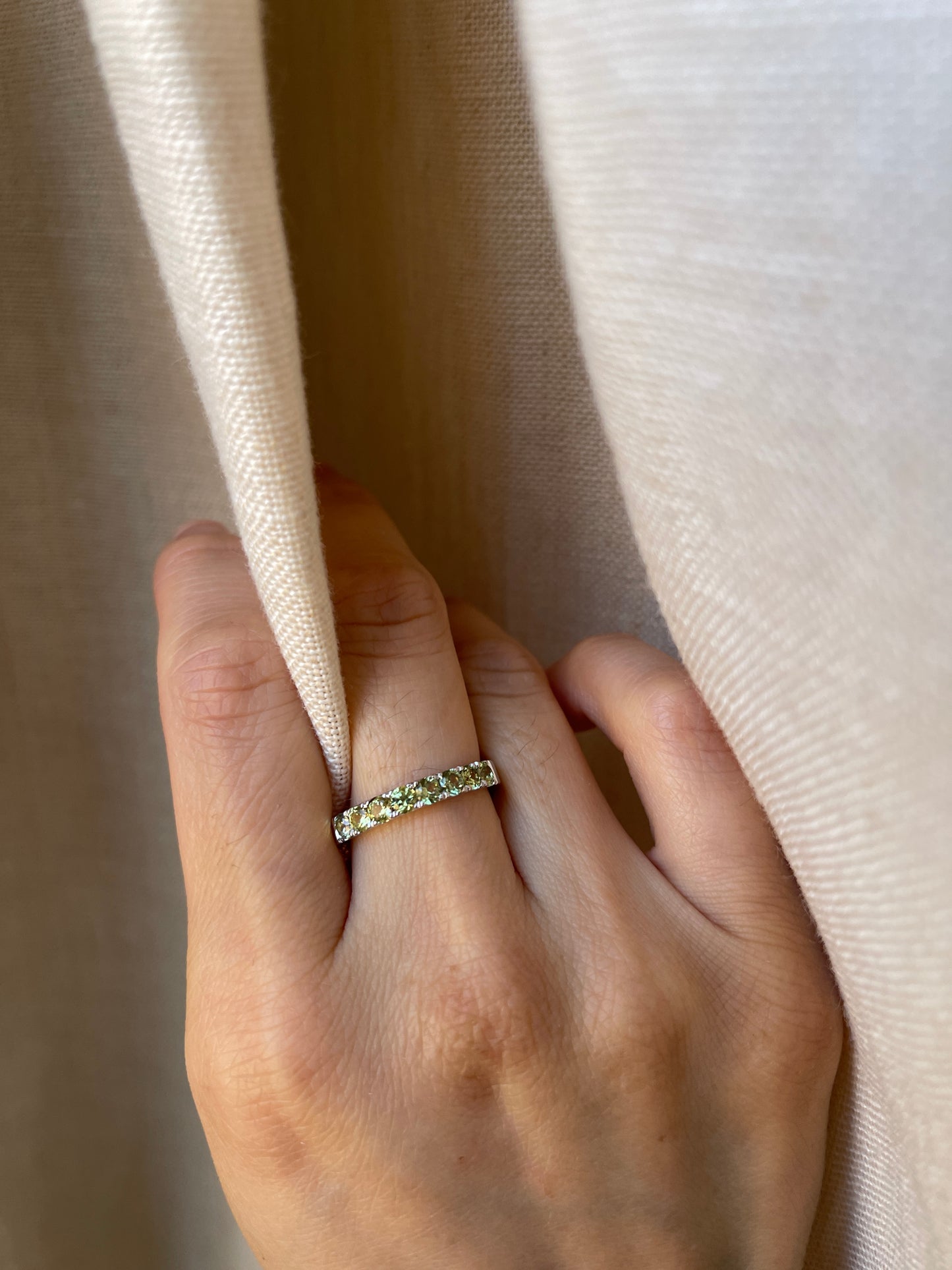 14K Australian Sapphire Anniversary Band