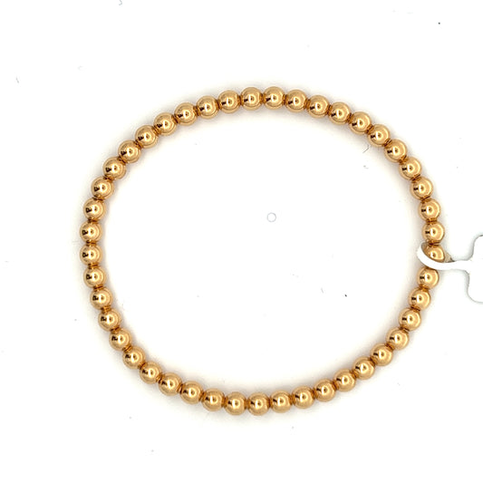 18k Gold Beaded Bracelet