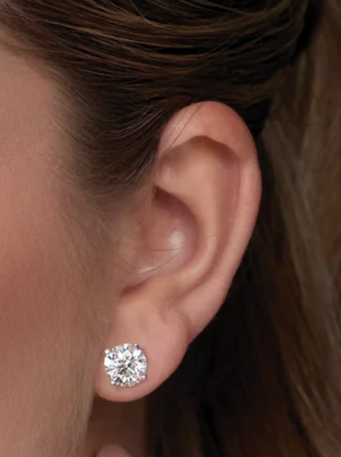 14K 4 CTTW Diamond Studs