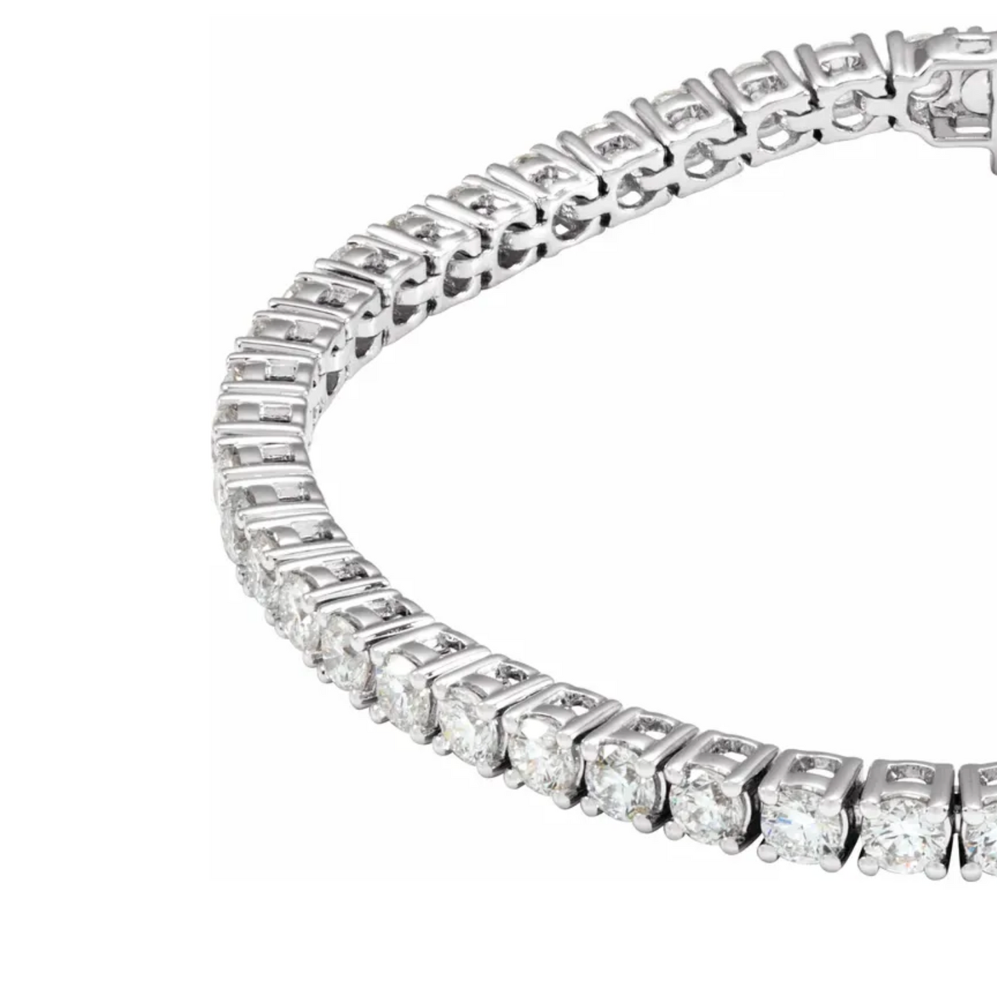 14K Natural Diamond Tennis Bracelet