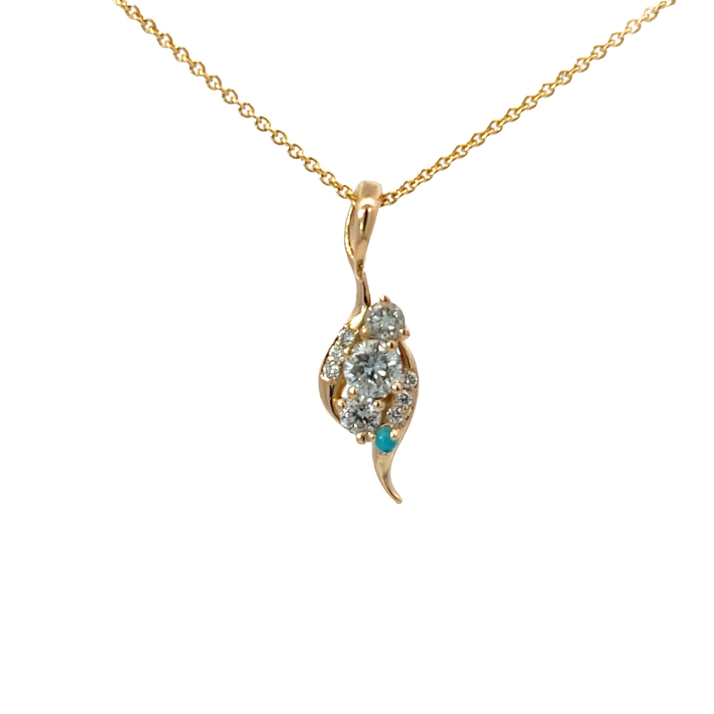 14K 0.5CTTW Diamond Pendant Necklace