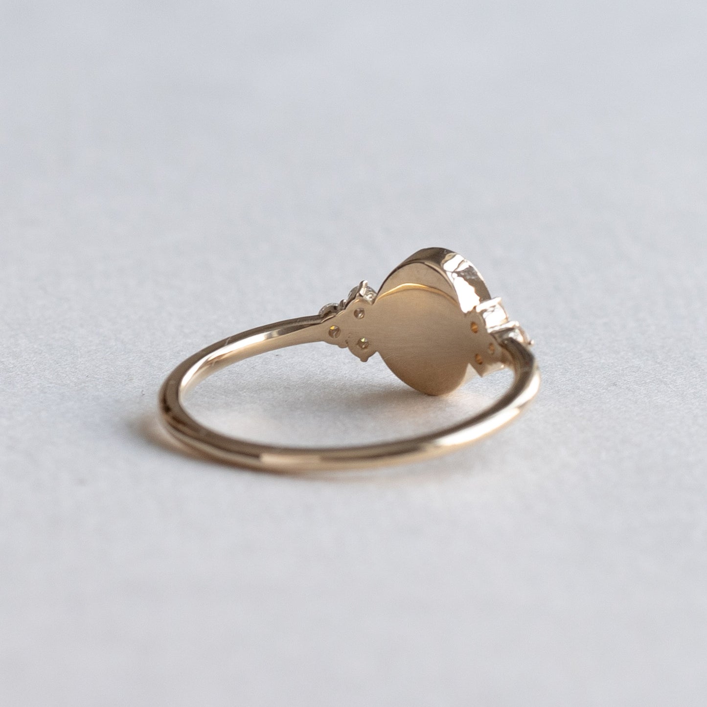 14K Opal Diamond Ring