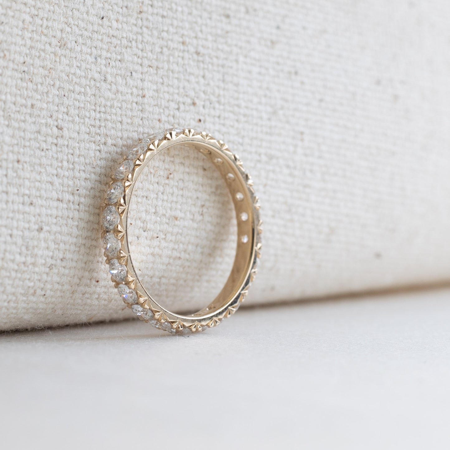 18K Eternity Diamond Band