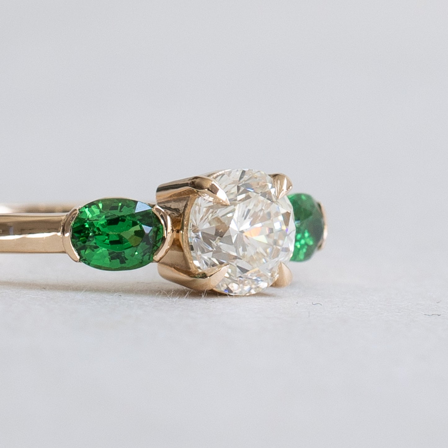 18K Diamond Trio Ring