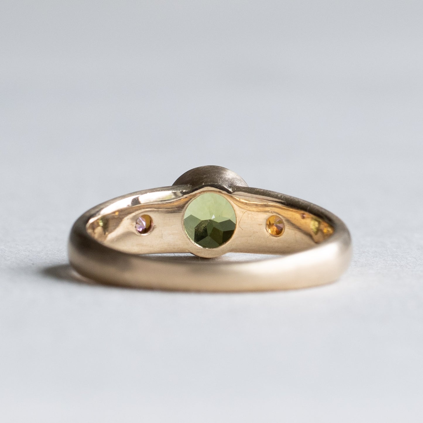 14K Peridot Topaz Ring