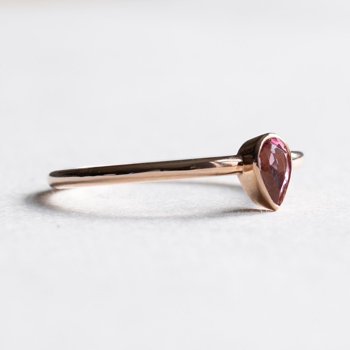 14K Pink Tourmaline Ring