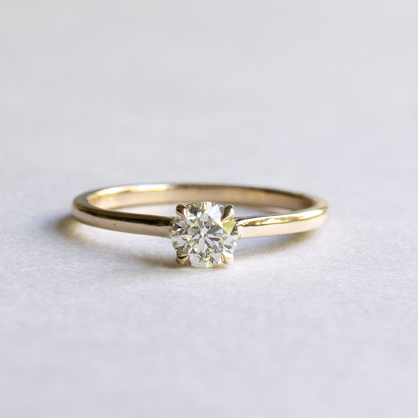 14K Gold 0.5 CT Diamond Solitaire Ring