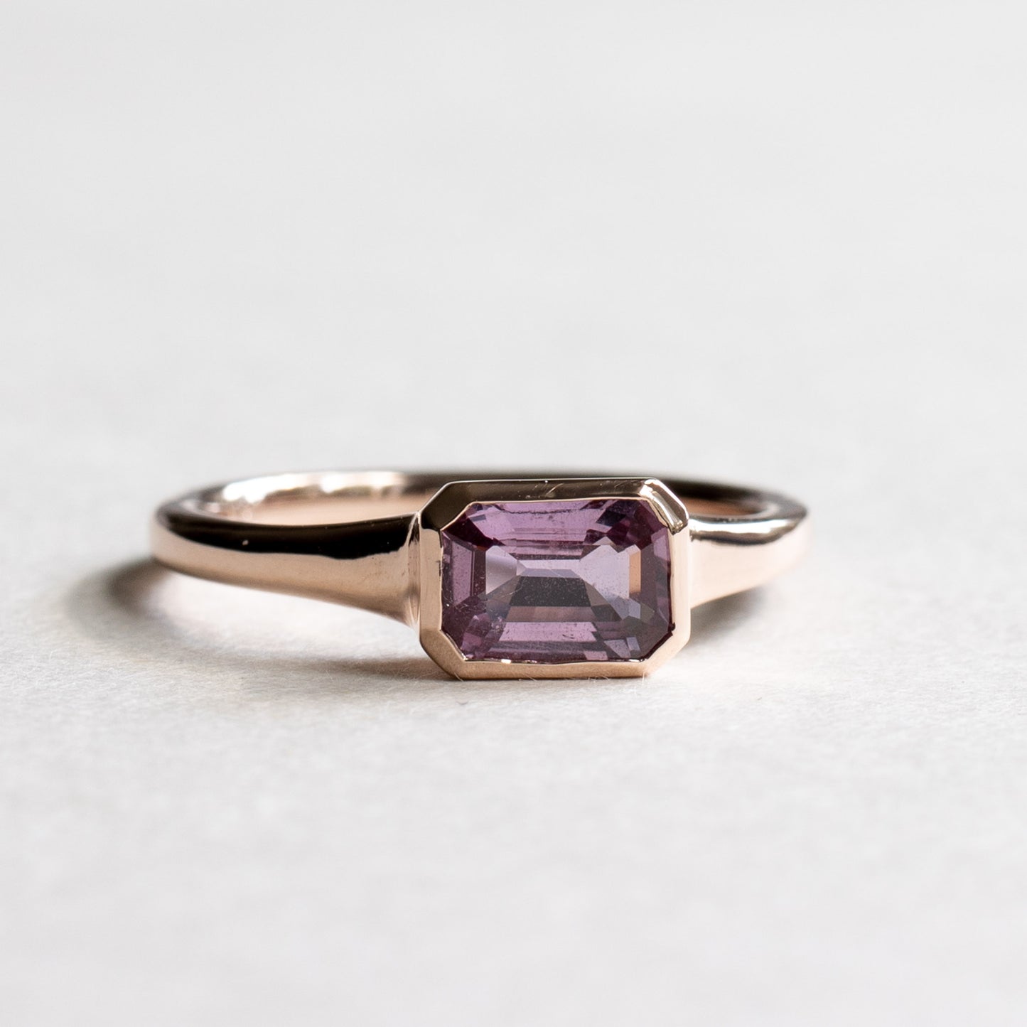 14K Pink Sapphire Ring