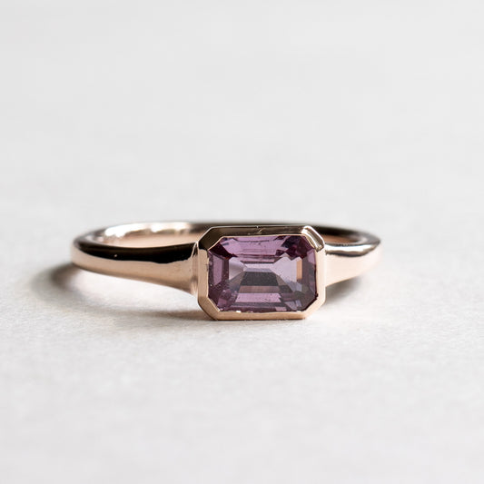 14K Pink Sapphire Ring