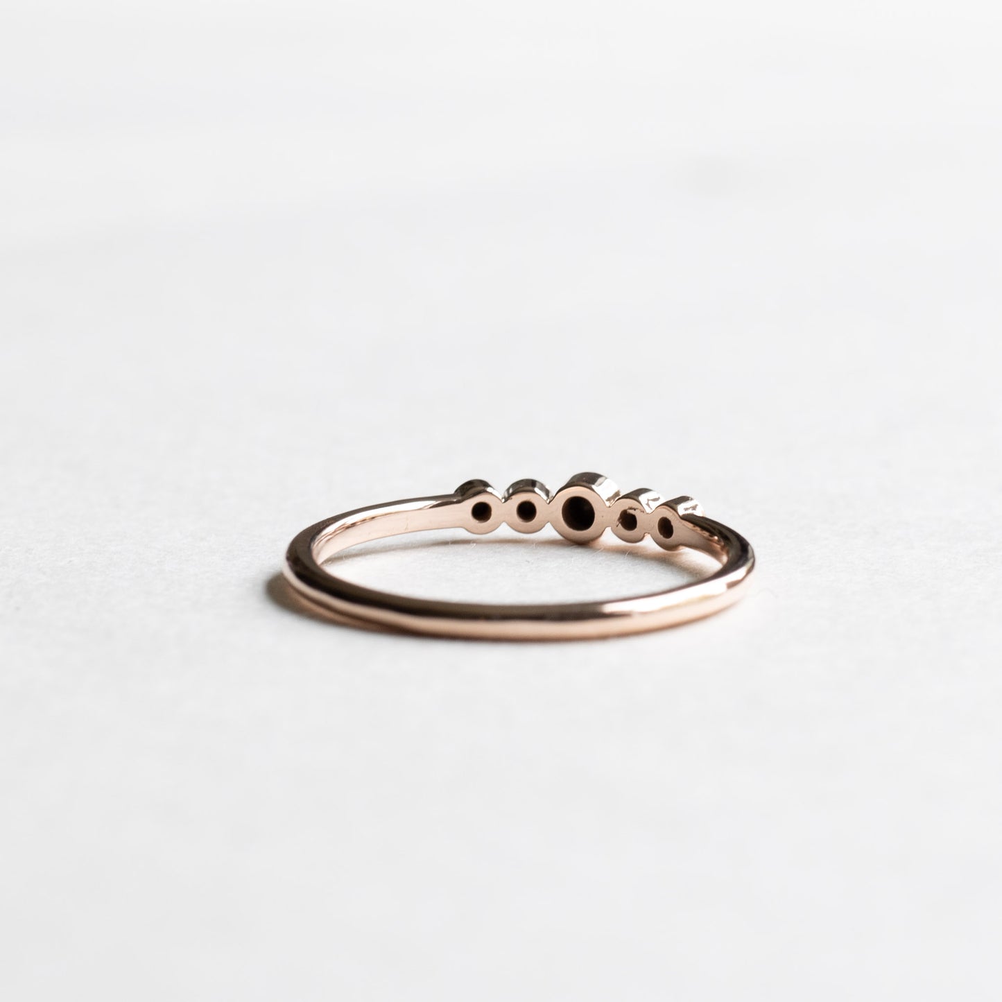 14K Rose Gold 0.15TCW Black Diamonds