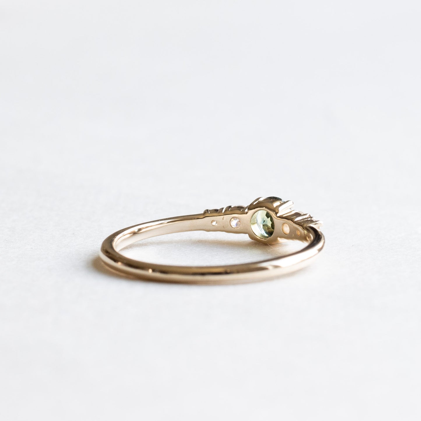 0.53TCW Sapphire Diamond Ring