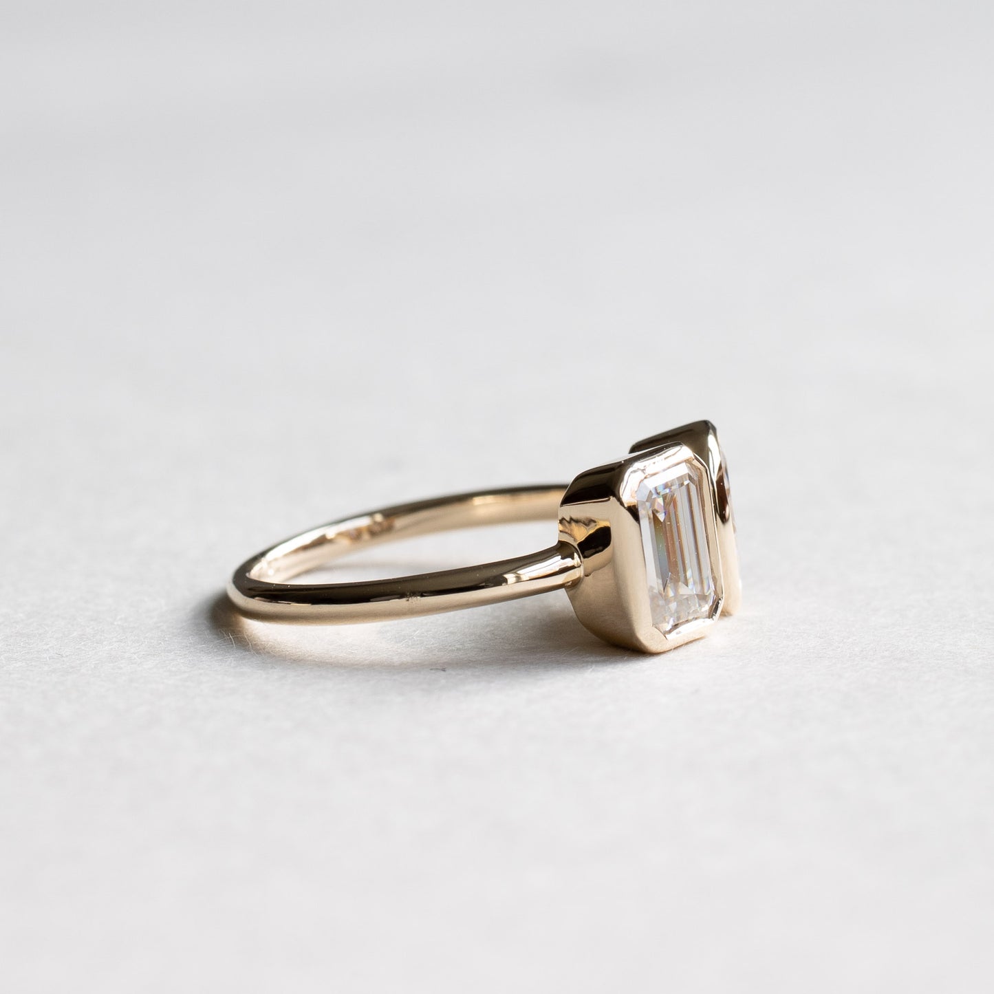 14K Moi et Toi Moissanite Ring