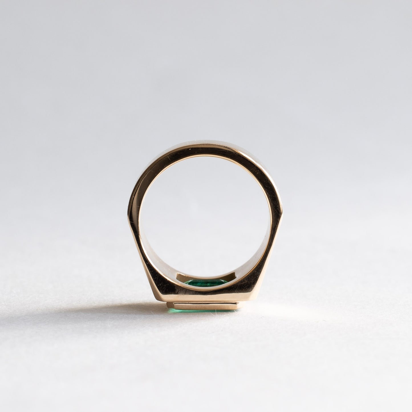 2 ct Colombian Emerald 18K Signet Ring