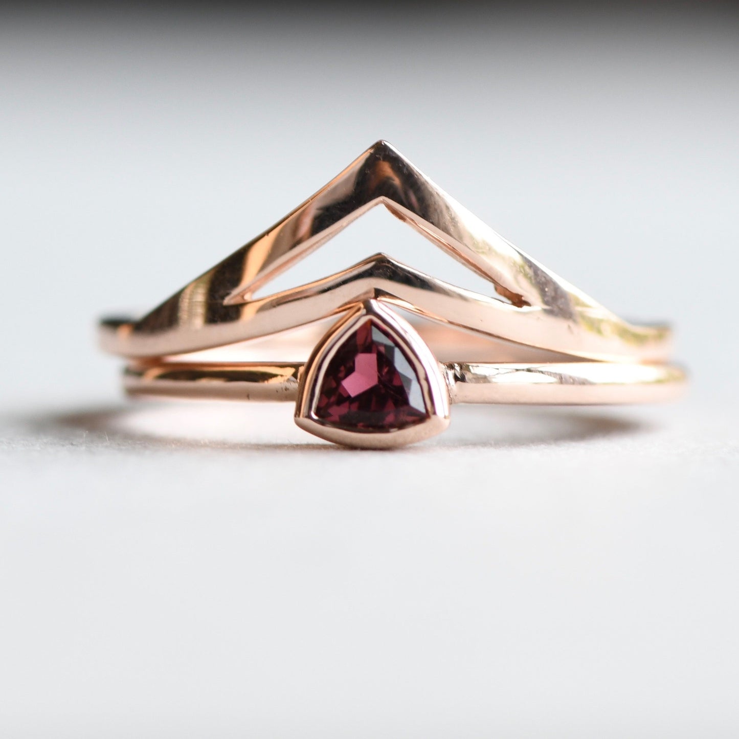 14K Tourmaline Ring Set