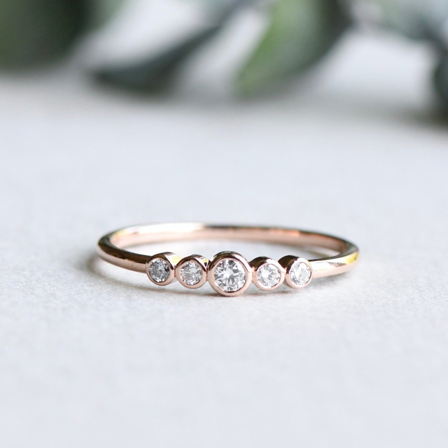 14k Five Stone Diamond Ring